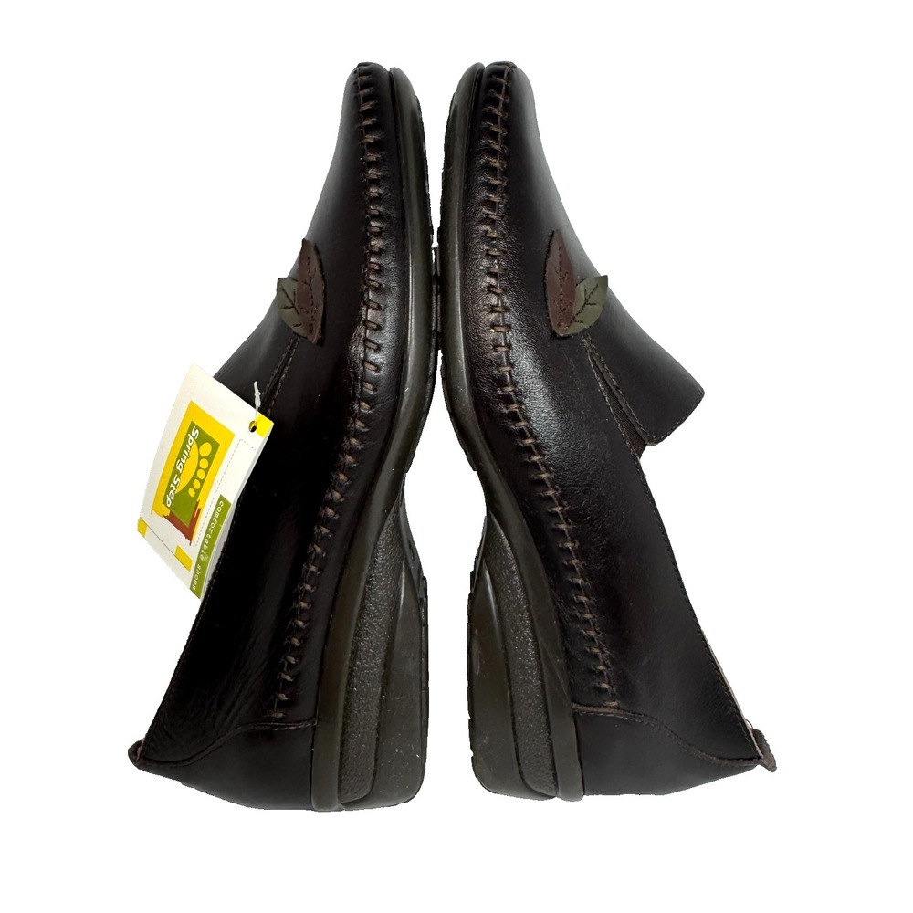 Spring Step Kismet Slip-On Loafers Brown Leather Women's Comfort EU 42  US 11 - Picture 5 of 10